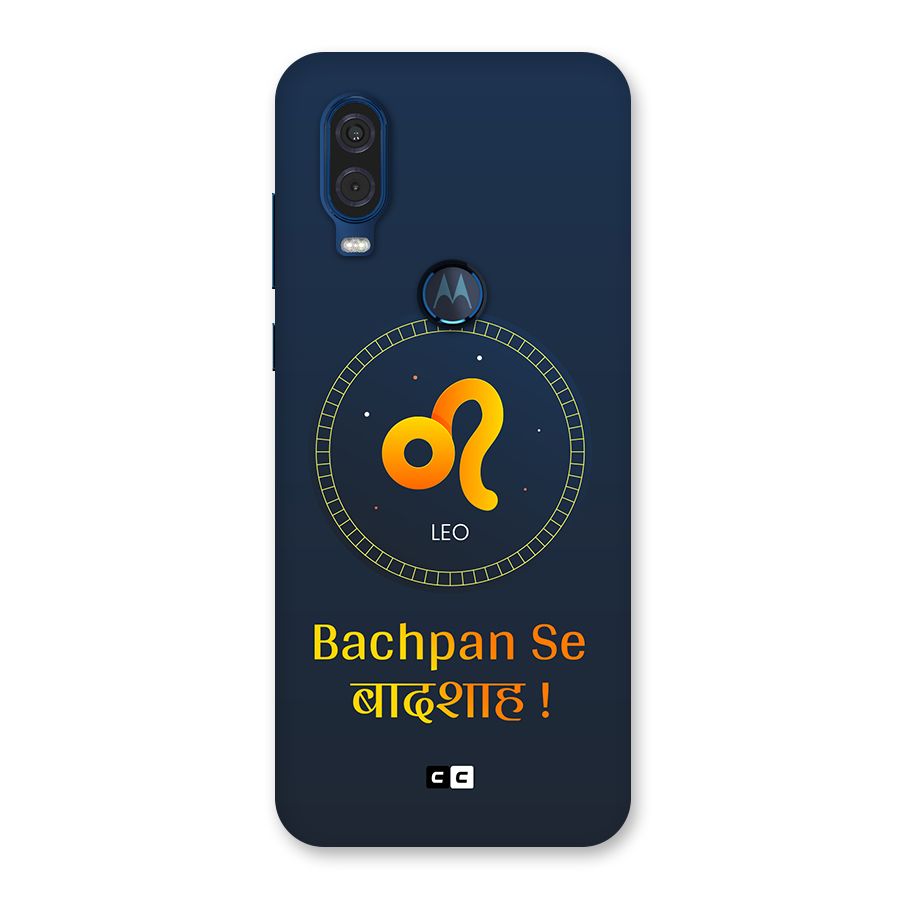 King Leo Back Case for Motorola One Vision