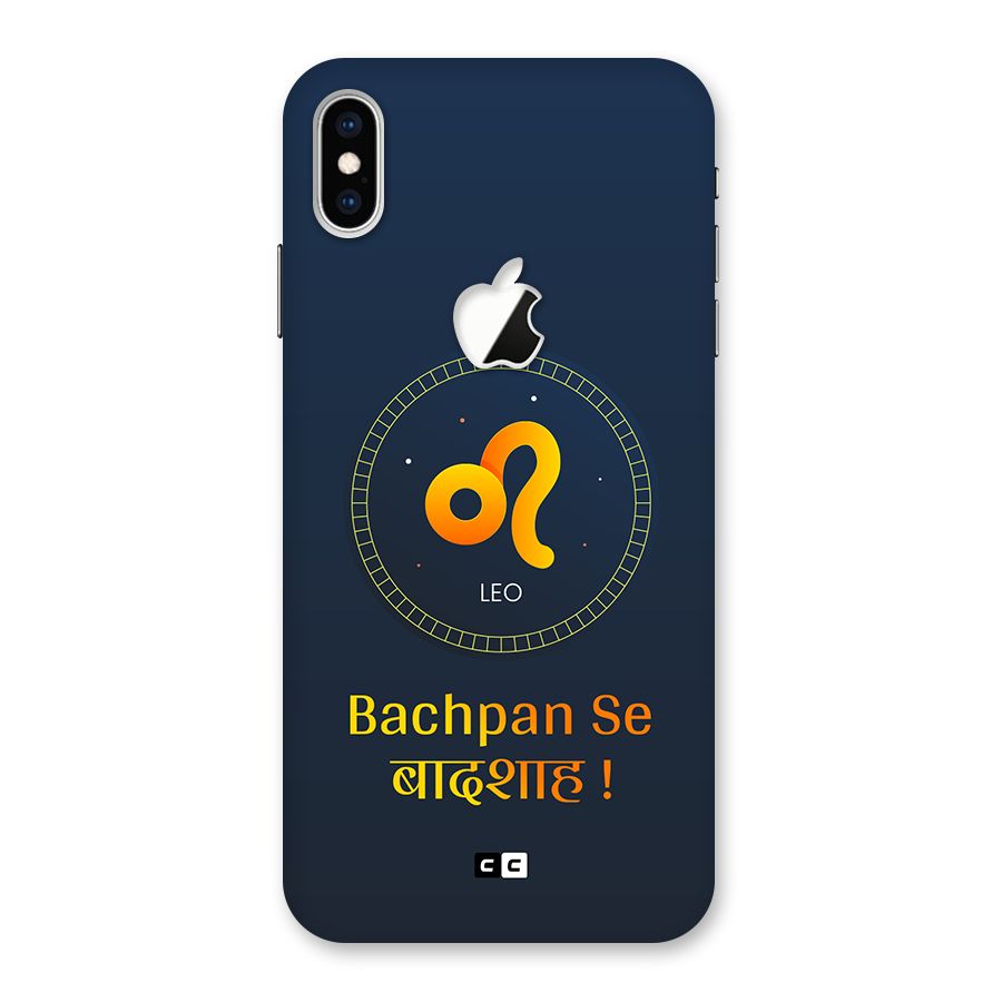 King Leo Back Case for iPhone XS Max Apple Cut