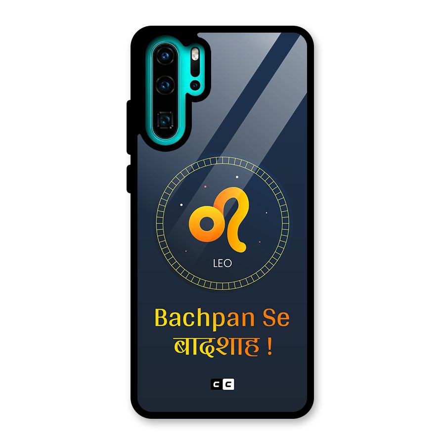 King Leo Glass Back Case for Huawei P30 Pro