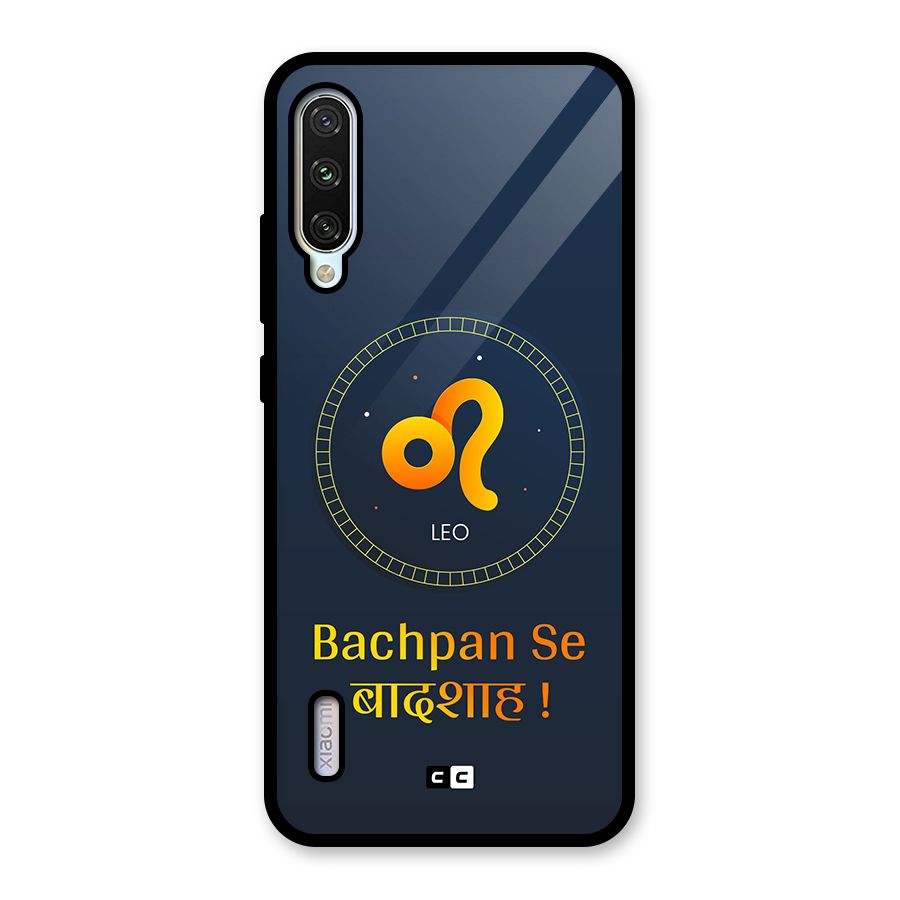 King Leo Glass Back Case for Mi A3