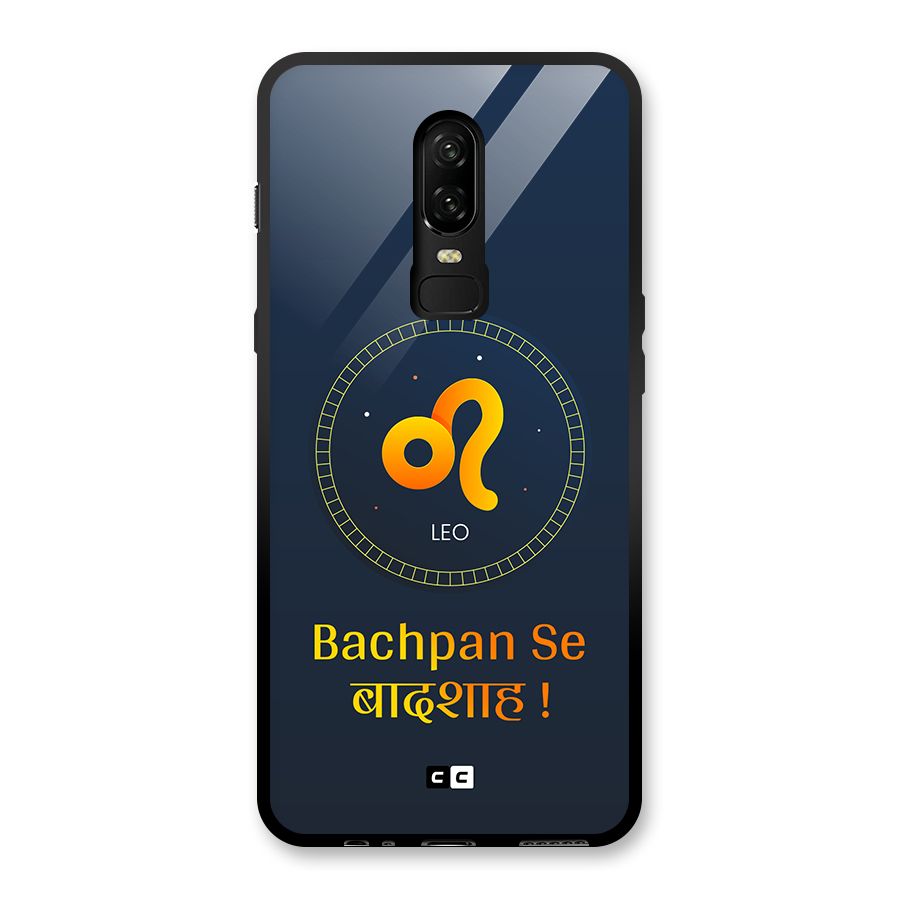 King Leo Glass Back Case for OnePlus 6