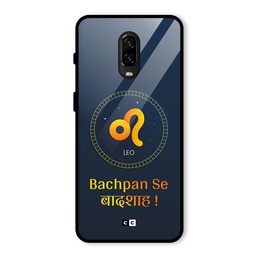 King Leo Glass Back Case for OnePlus 6T