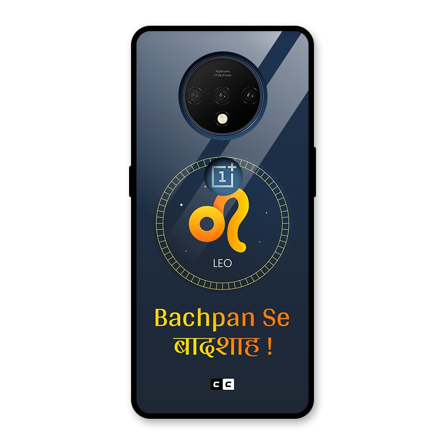 King Leo Glass Back Case for OnePlus 7T