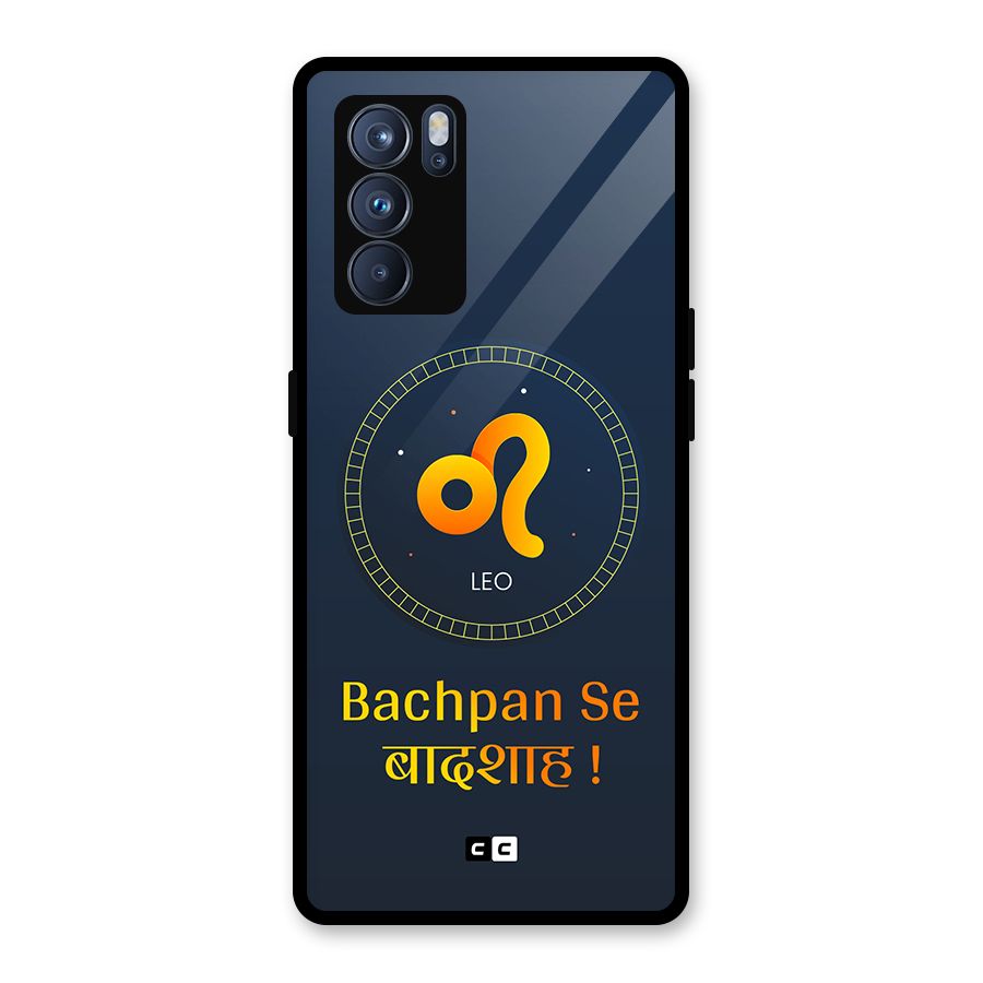 King Leo Glass Back Case for Oppo Reno6 Pro 5G