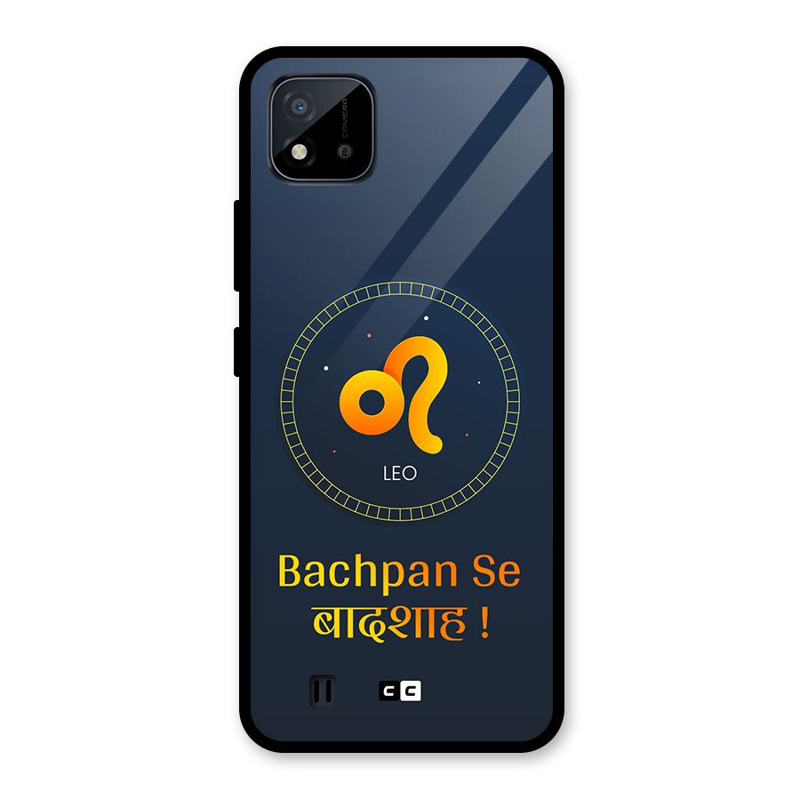 King Leo Glass Back Case for Realme C11 2021