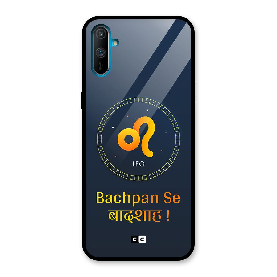 King Leo Glass Back Case for Realme C3