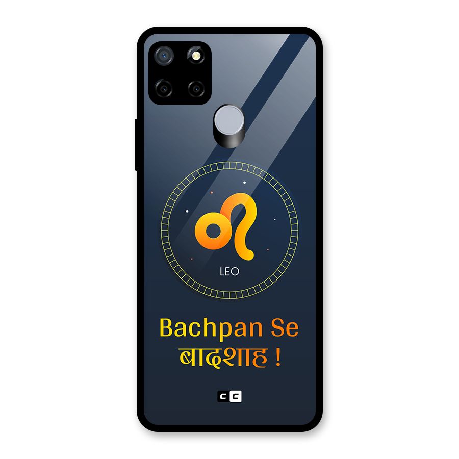 King Leo Glass Back Case for Realme Narzo 30A