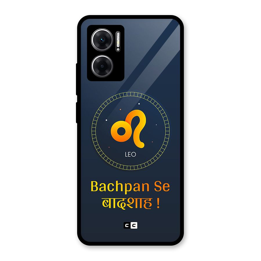 King Leo Glass Back Case for Redmi 11 Prime 5G