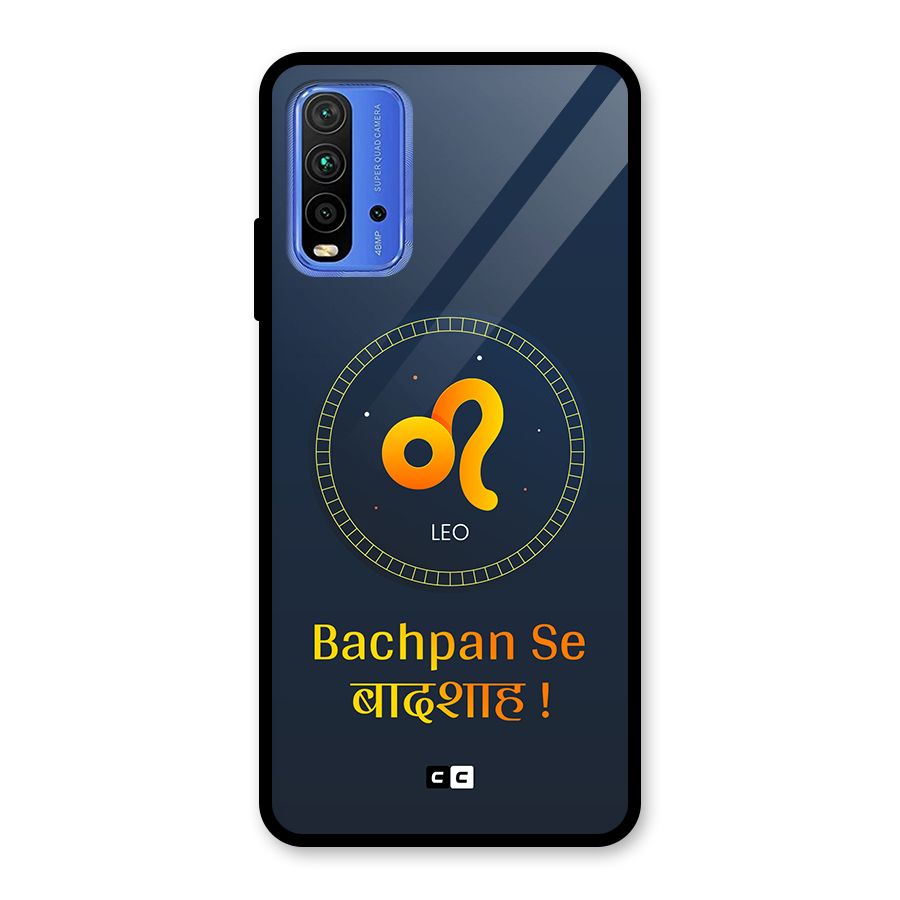 King Leo Glass Back Case for Redmi 9 Power