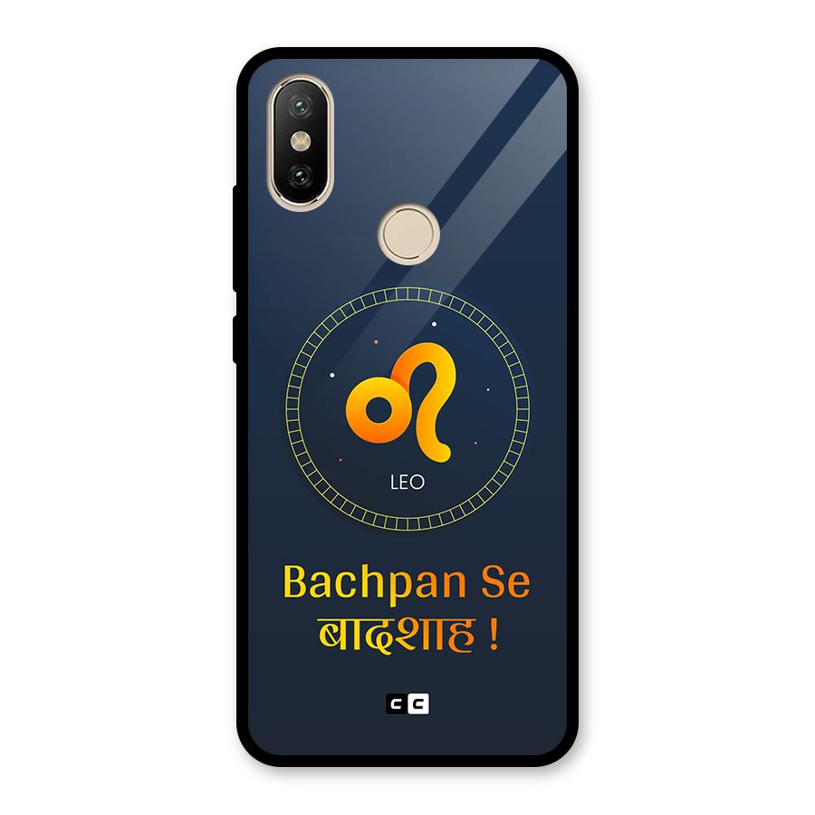 King Leo Glass Back Case for Redmi A2