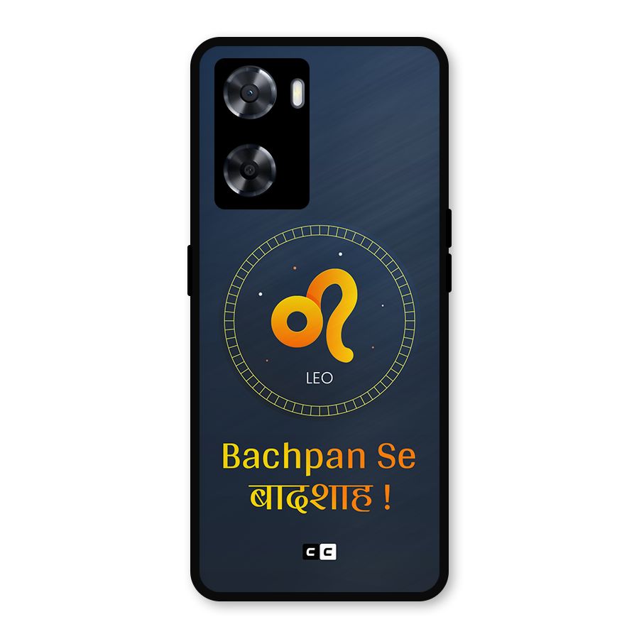 King Leo Metal Back Case for Oppo A57 2022
