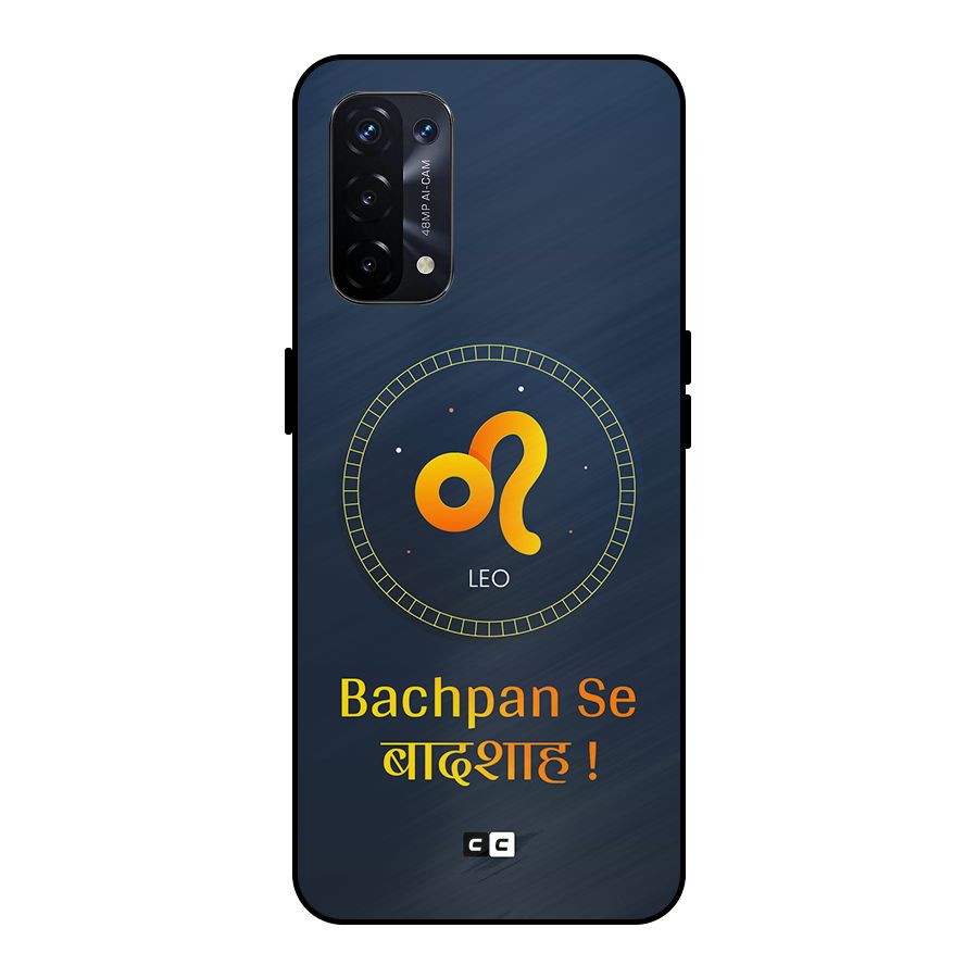 King Leo Metal Back Case for Oppo A74 5G