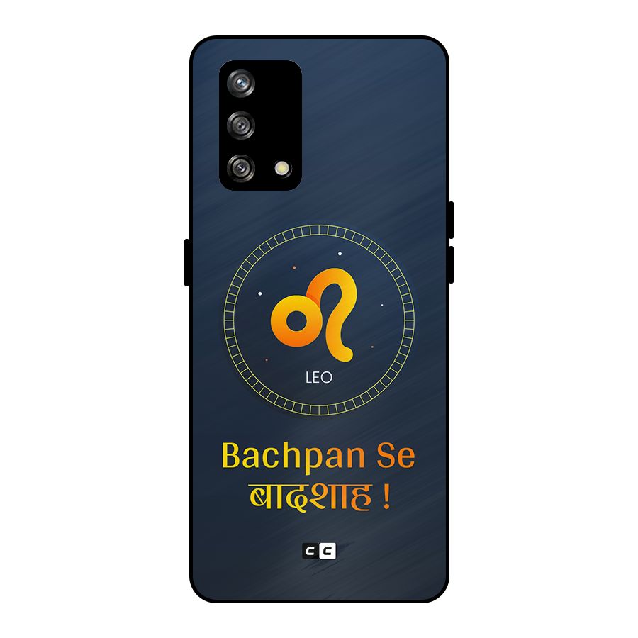 King Leo Metal Back Case for Oppo F19