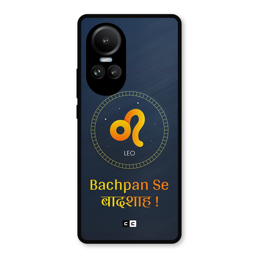 King Leo Metal Back Case for Oppo Reno10 Pro