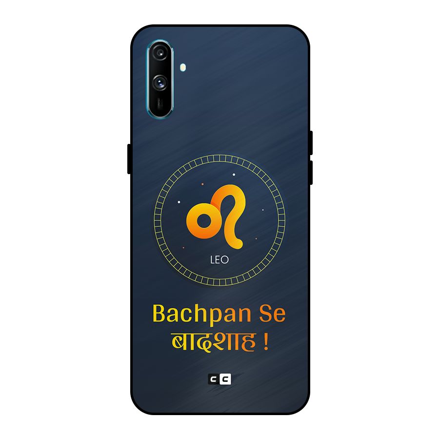 King Leo Metal Back Case for Realme C3