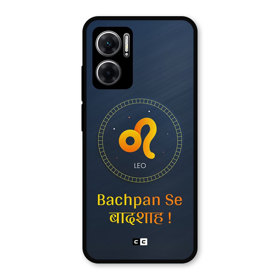 King Leo Metal Back Case for Redmi 11 Prime 5G