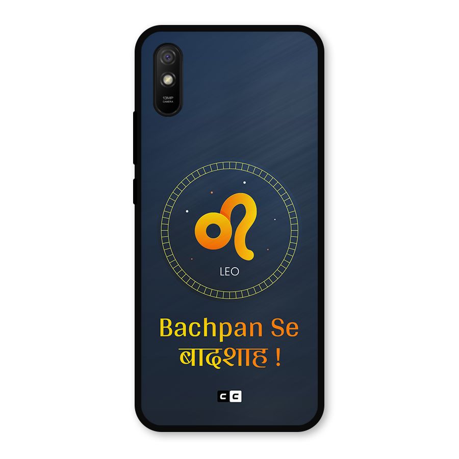 King Leo Metal Back Case for Redmi 9a