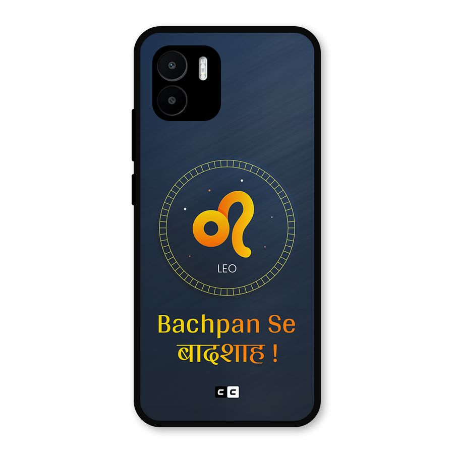King Leo Metal Back Case for Redmi A1