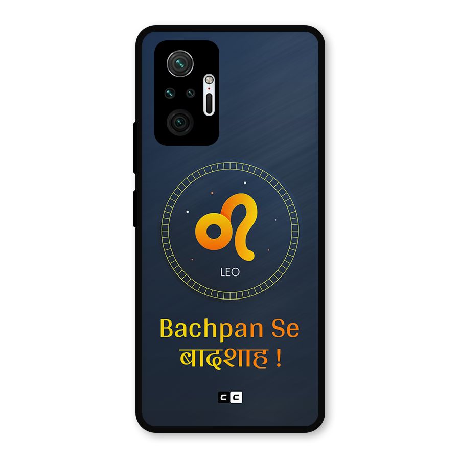 King Leo Metal Back Case for Redmi Note 10 Pro
