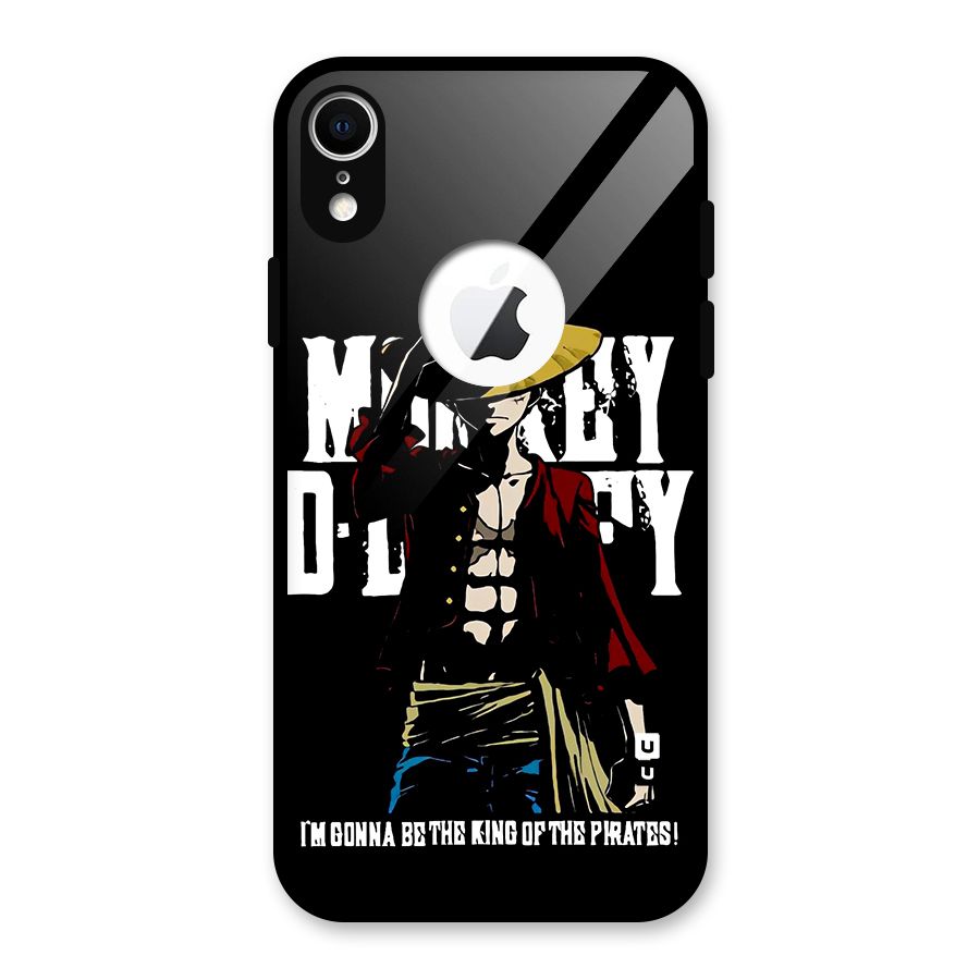 King Of Pirates Glass Back Case for iPhone XR Logo Cut