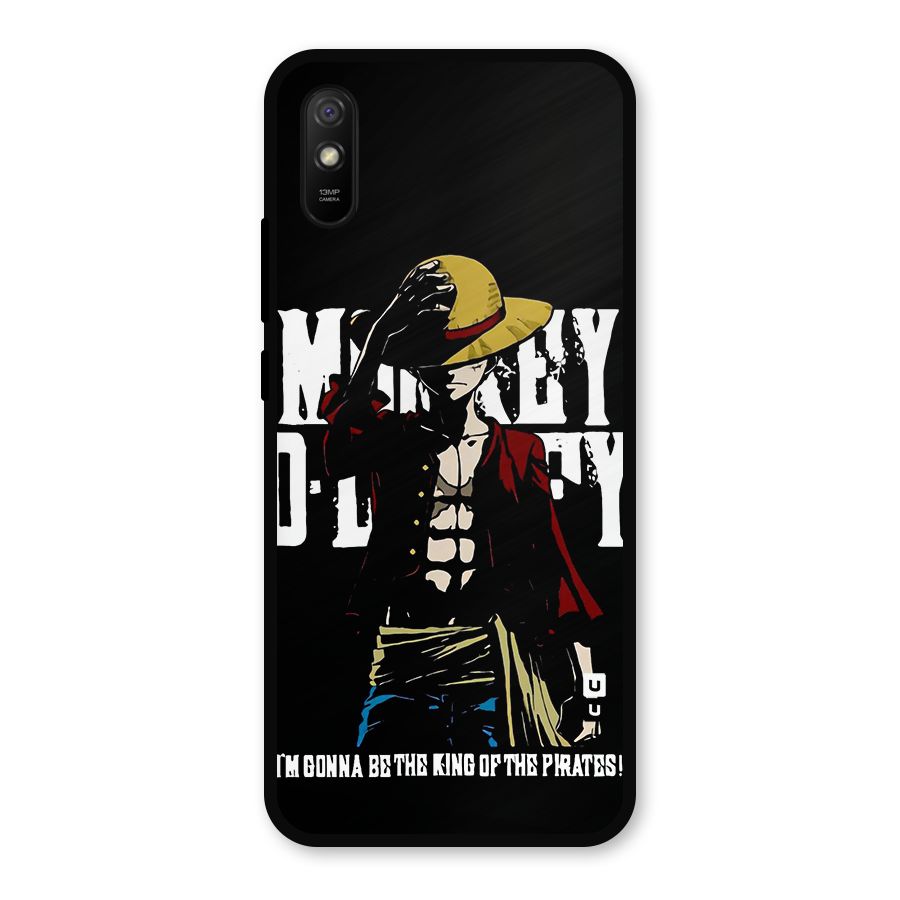 King Of Pirates Metal Back Case for Redmi 9a