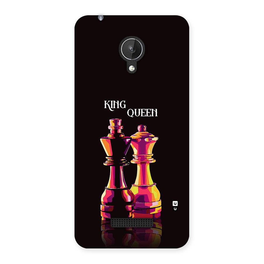 King Queen Back Case for Canvas Spark Q380