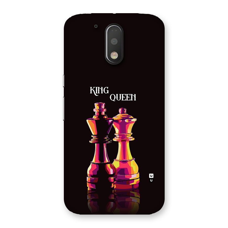 King Queen Back Case for Moto G4 Plus