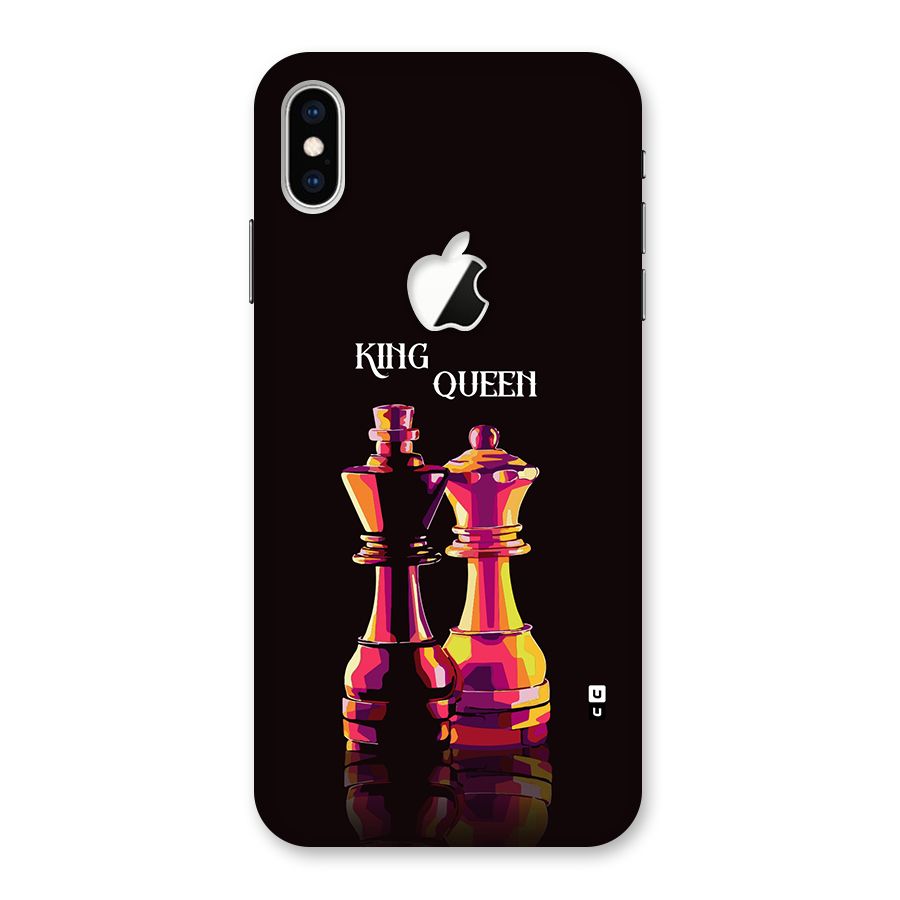 King Queen Back Case for iPhone XS Max Apple Cut