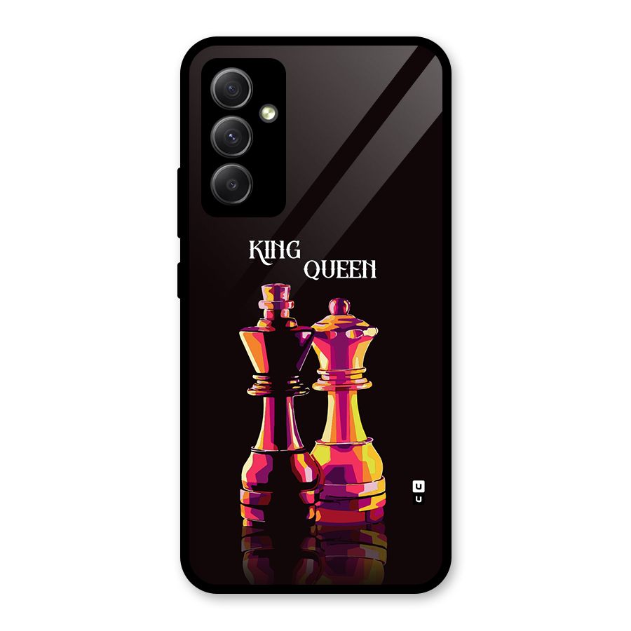King Queen Glass Back Case for Galaxy A34