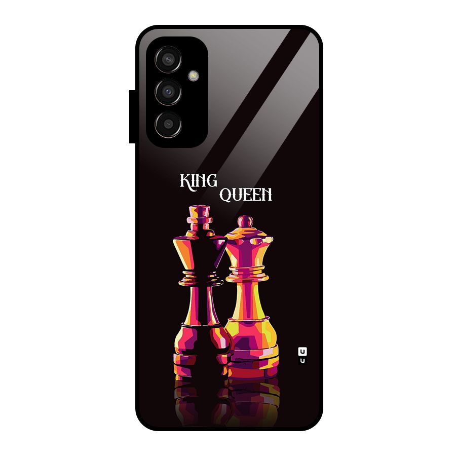 King Queen Glass Back Case for Galaxy F13