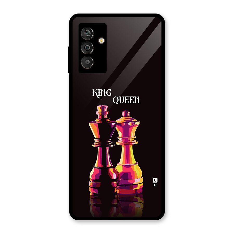 King Queen Glass Back Case for Galaxy M13