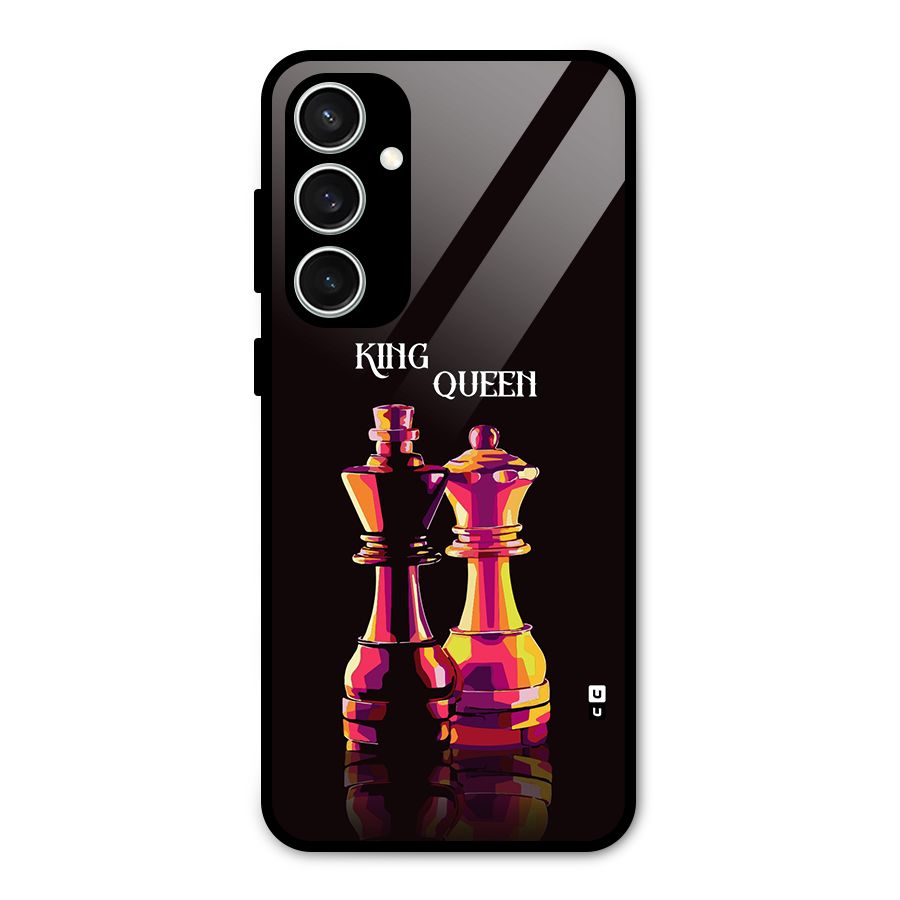 King Queen Glass Back Case for Galaxy S23 FE