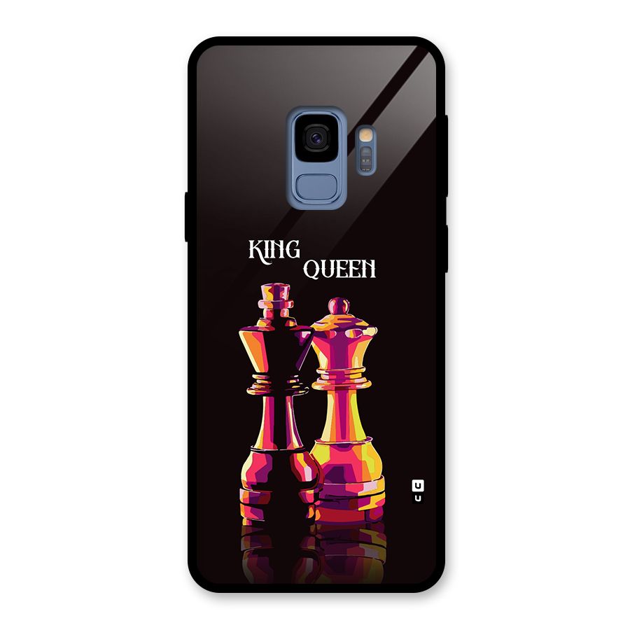 King Queen Glass Back Case for Galaxy S9