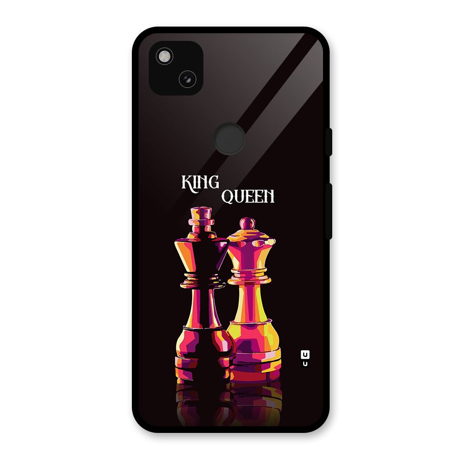 King Queen Glass Back Case for Google Pixel 4a