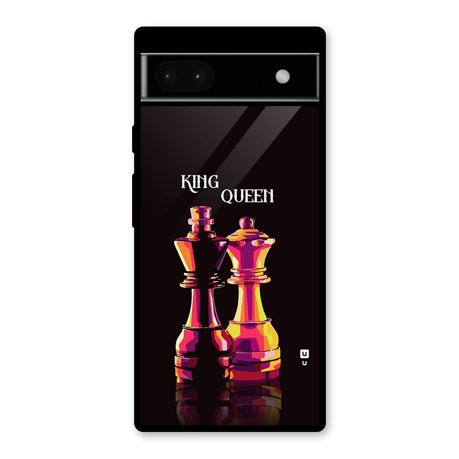 King Queen Glass Back Case for Google Pixel 6a