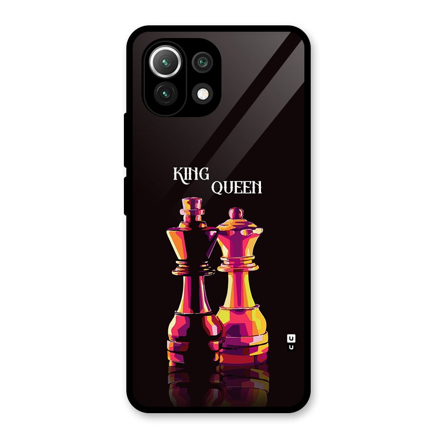 King Queen Glass Back Case for Mi 11 Lite NE 5G