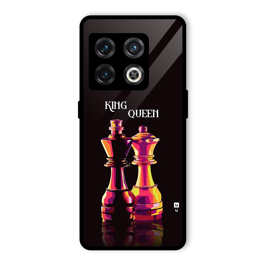 King Queen Glass Back Case for OnePlus 10 Pro 5G