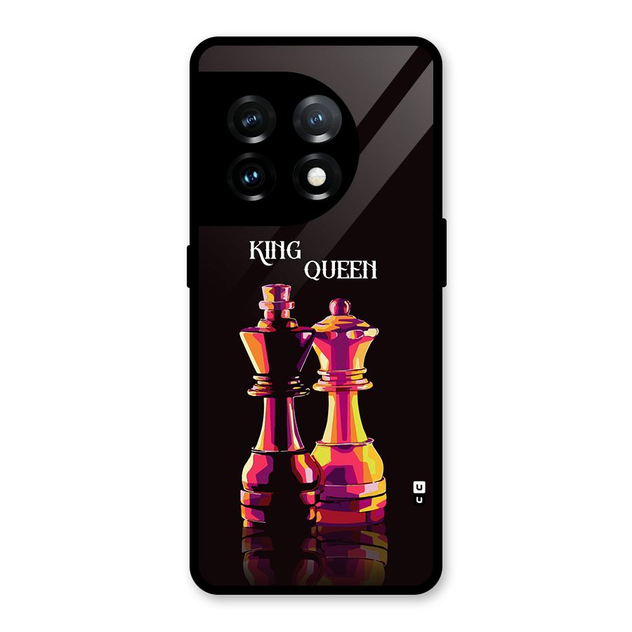 King Queen Glass Back Case for OnePlus 11