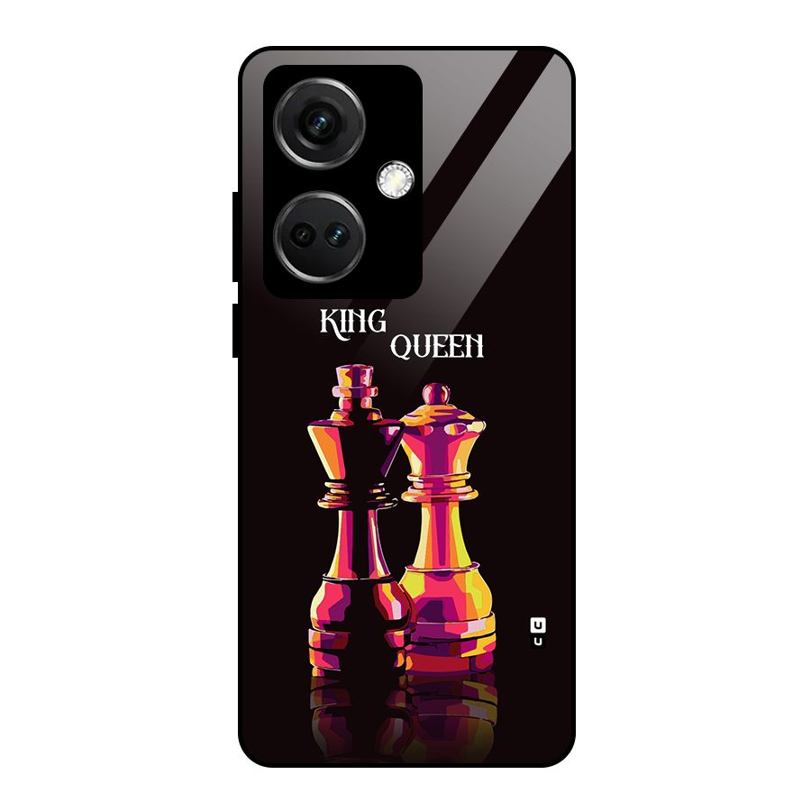 King Queen Glass Back Case for OnePlus Nord CE 3 5G