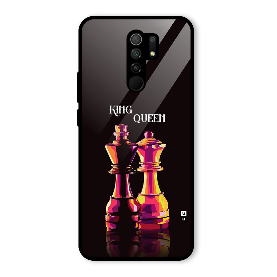 King Queen Glass Back Case for Poco M2