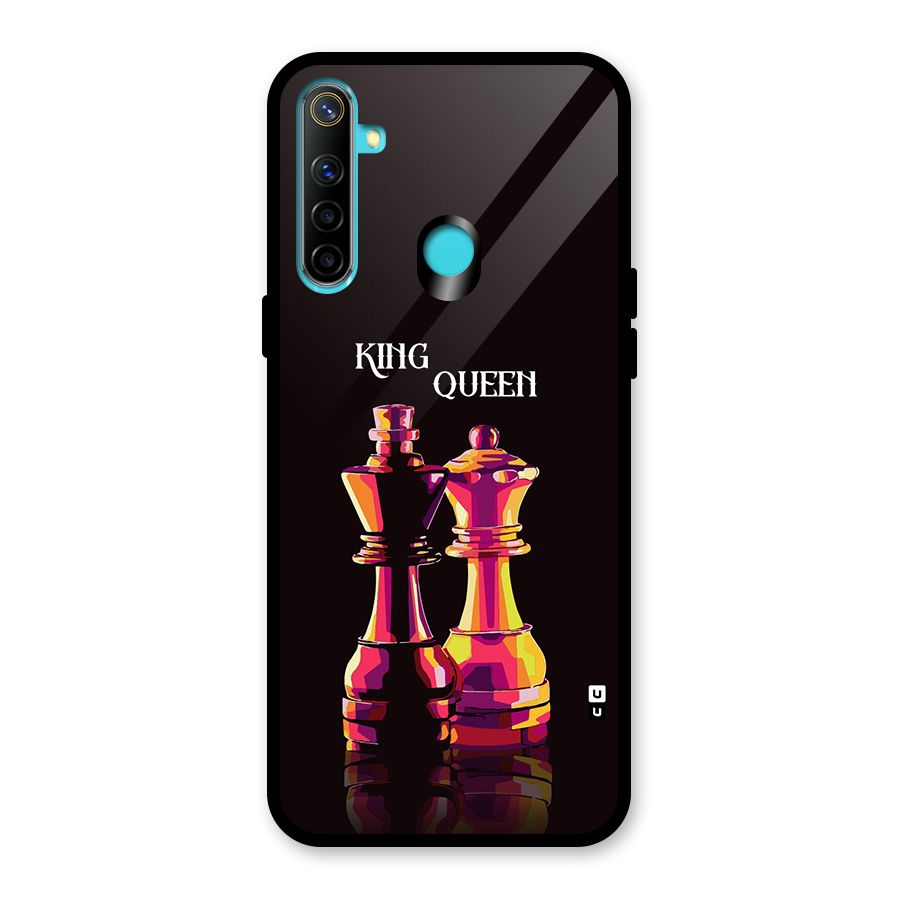 King Queen Glass Back Case for Realme 5i