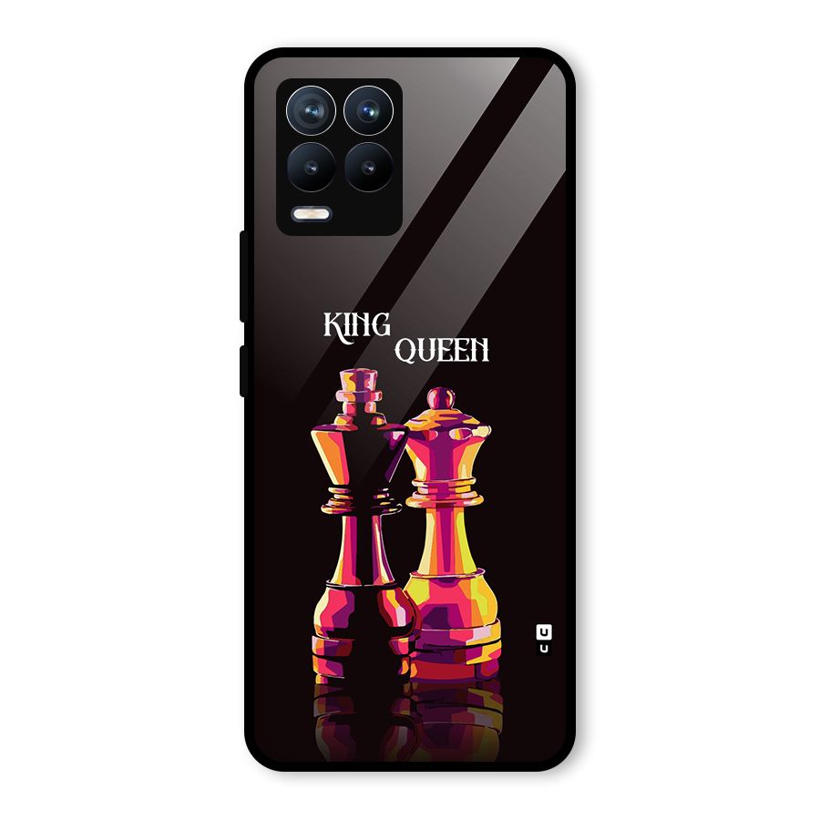 King Queen Glass Back Case for Realme 8