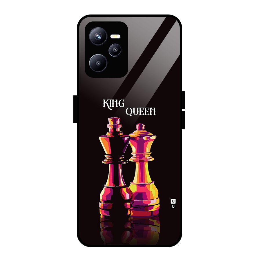King Queen Glass Back Case for Realme C35