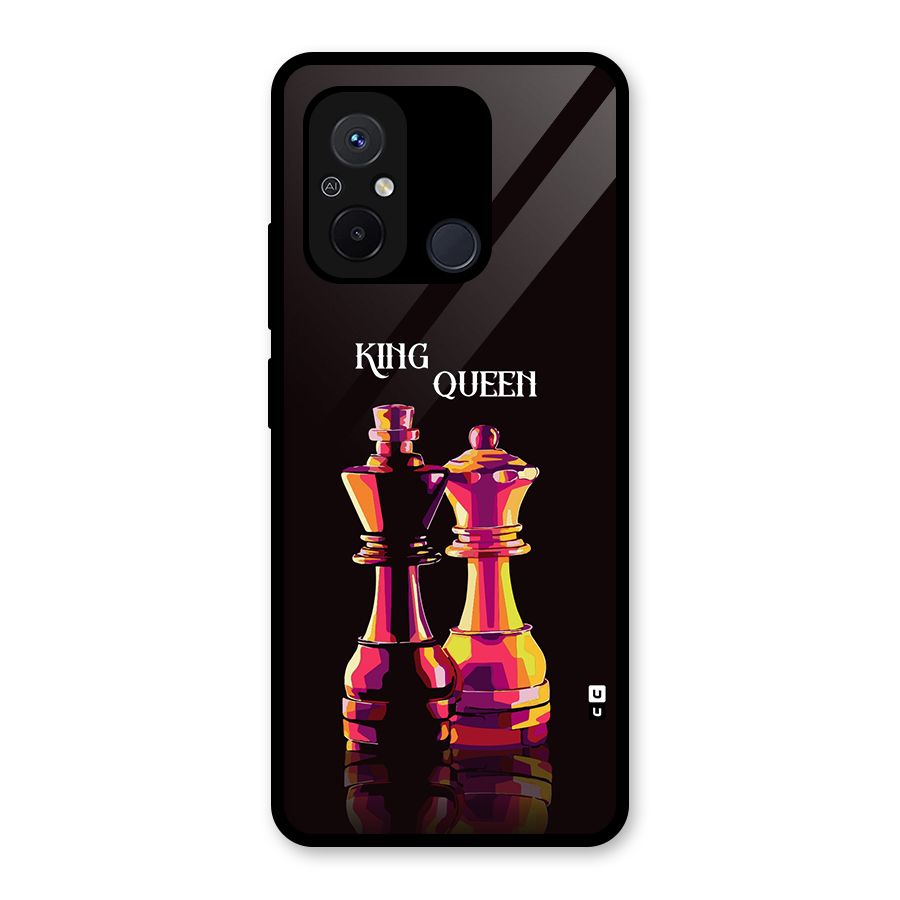 King Queen Glass Back Case for Redmi 12C