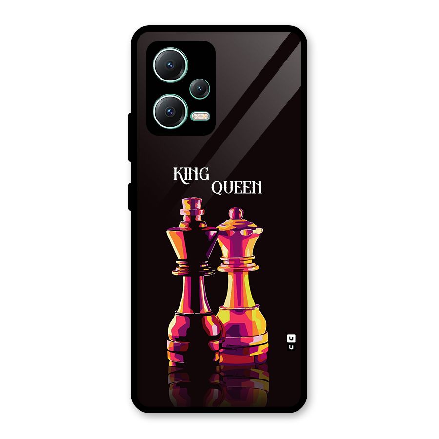 King Queen Glass Back Case for Redmi Note 12 5G