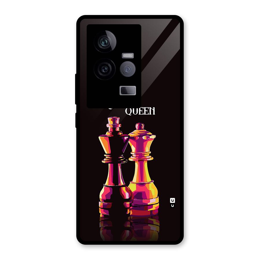 King Queen Glass Back Case for Vivo iQOO 11 5G