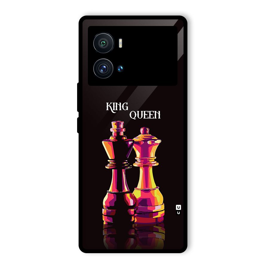 King Queen Glass Back Case for Vivo iQOO 9 Pro