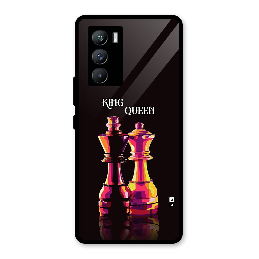 King Queen Glass Back Case for Vivo iQOO 9 SE