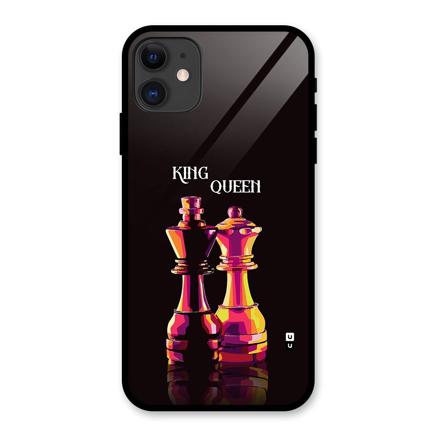 King Queen Glass Back Case for iPhone 11