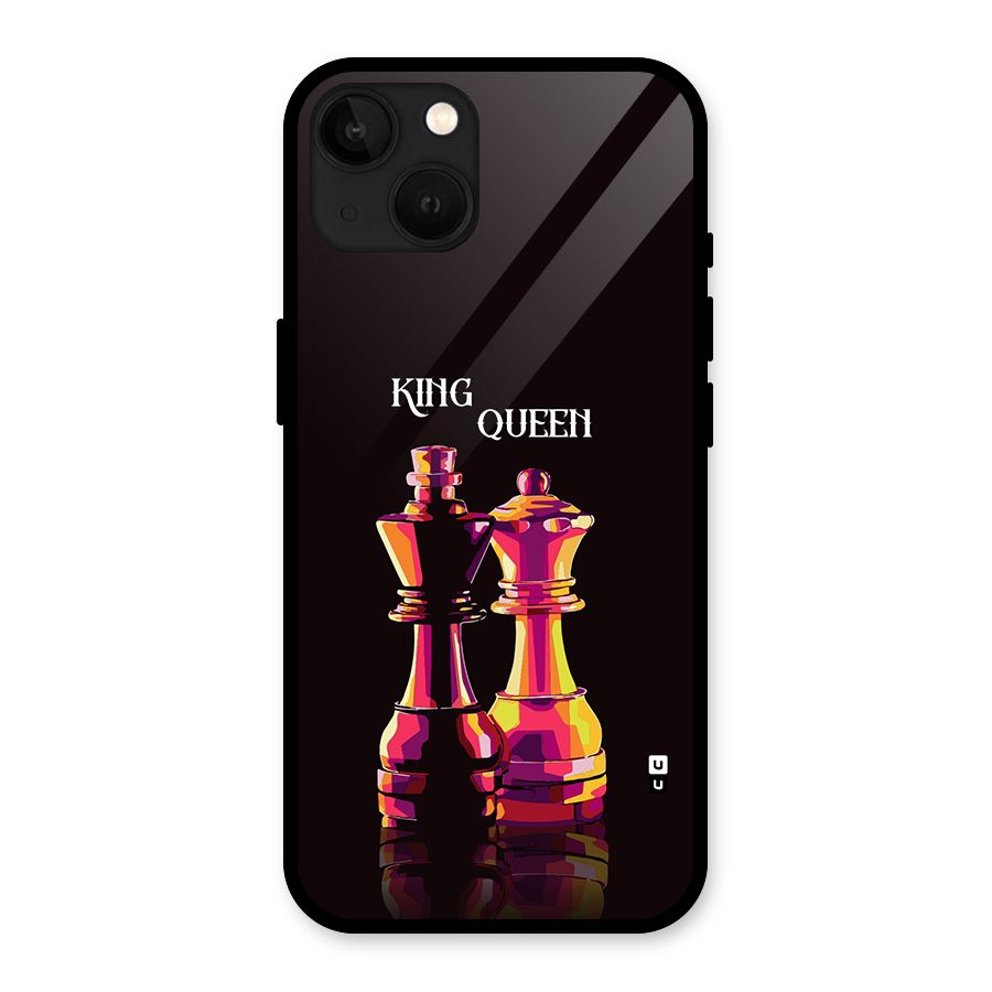King Queen Glass Back Case for iPhone 13